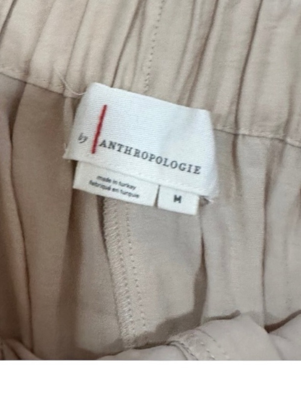 Anthropologie Safari Wide Leg Cargo Belt Flowy Pants in Tan Size Medium - Picture 12 of 14
